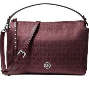 Michael Kors Logo Shailene Small Messenger Crossbody Convertible Bag